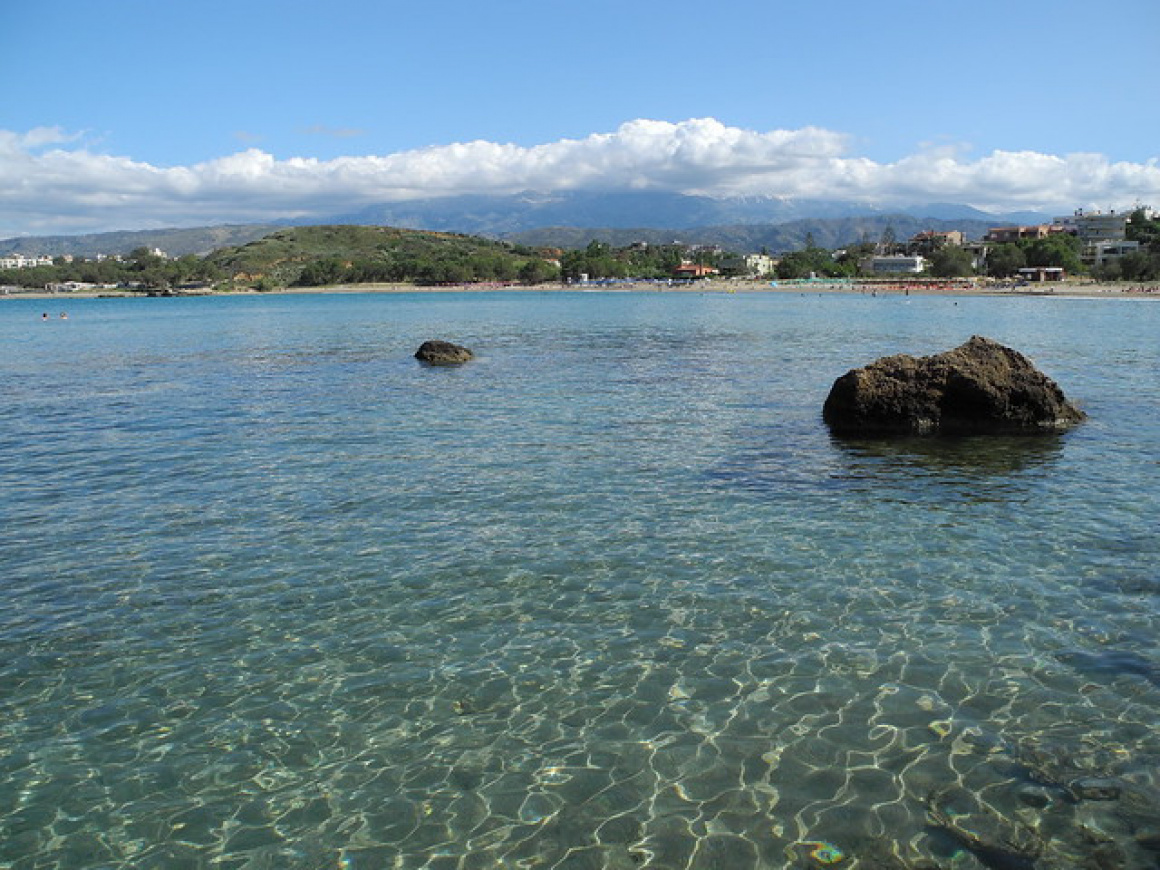 Golden Beach (Chrissi Akti) bay