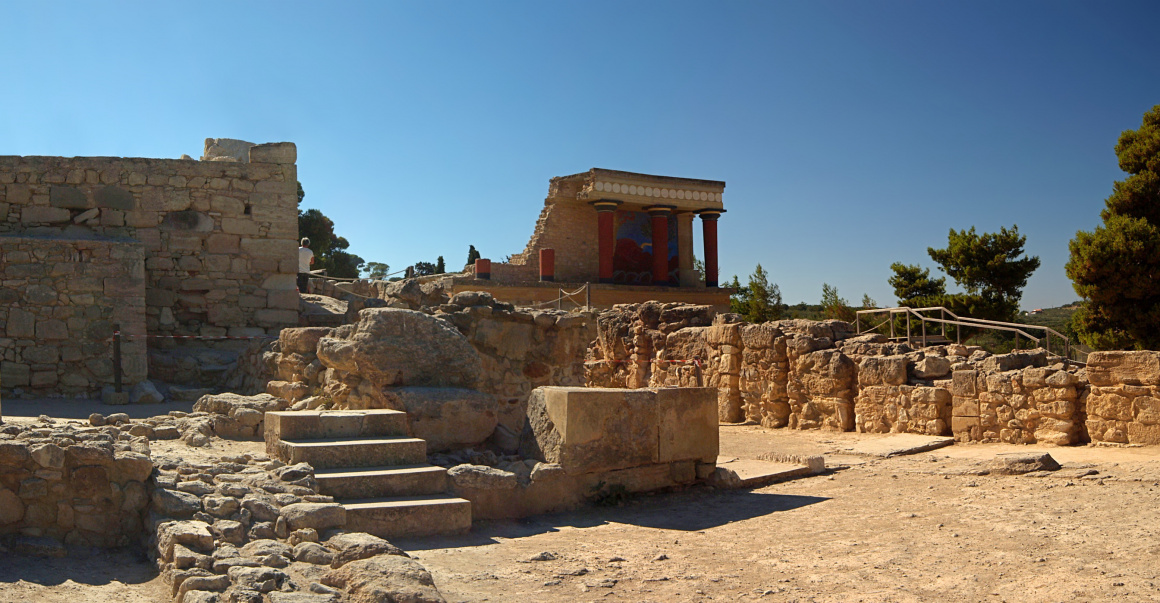 Minoan Palace at Knossos. North entrance.