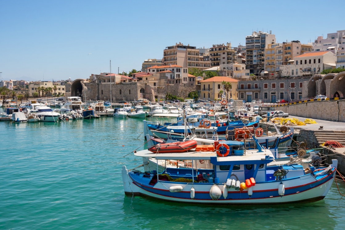 'Boats in the old port of Heraklion. Crete, Greece, Europe' - Crete