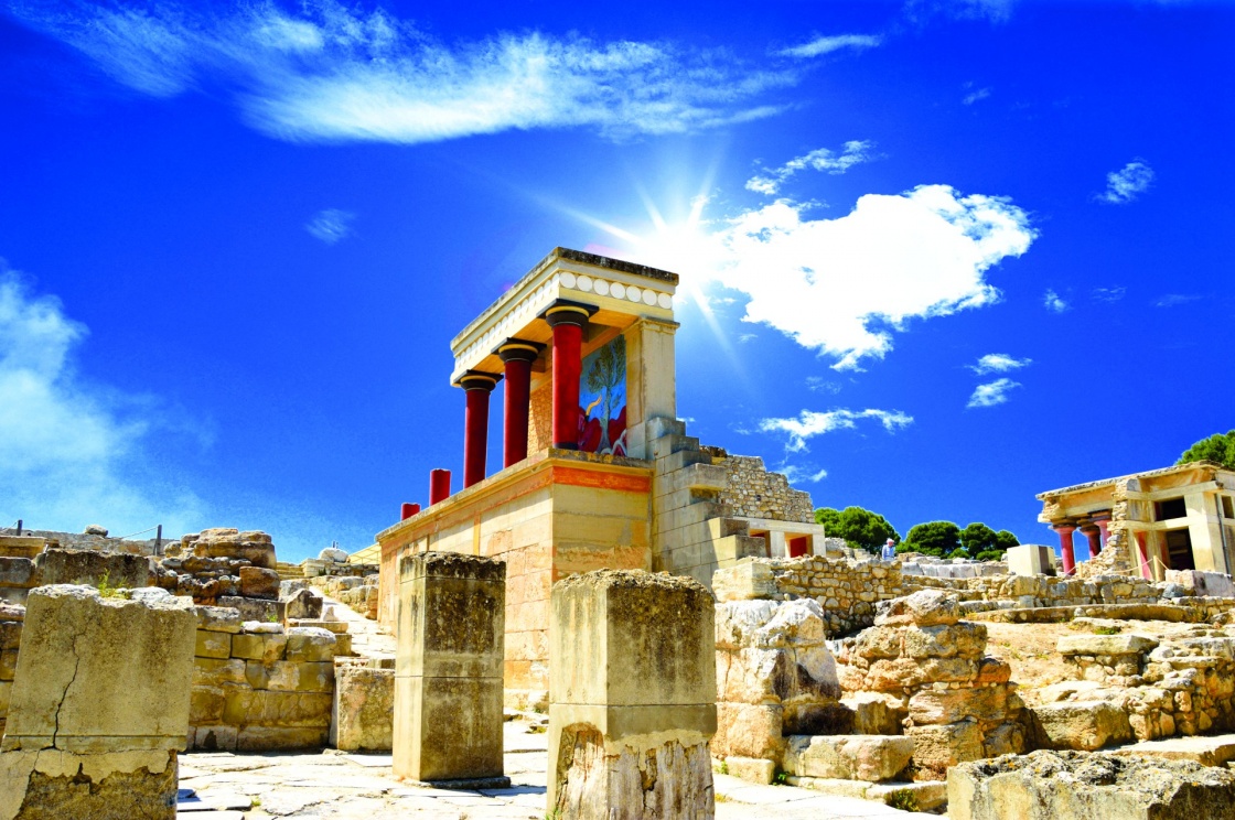 'Knossos palace at Crete, Greece Knossos Palace' - Crete